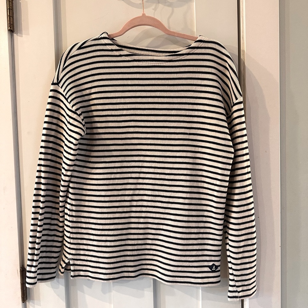 Sperry‎ boat neck double knit sweater